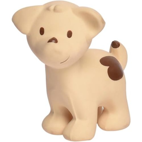 Puppy Organic Natural Rubber Rattle, Teether & Bath Toy