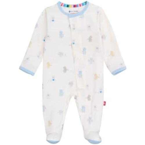 Magnetic Me Boys Modal Magnetic Baby Footie Pajamas | Silky Soft Modal Fabric | Baby Sleepers Available in Sizes PRE - 24M