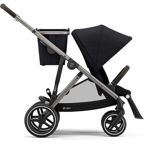 Gazelle S Stroller Modular Double Stroller for Infant and Toddler Includes Detachable Shopping Basket Over 20+ Configurations Folds Flat for Easy Storage