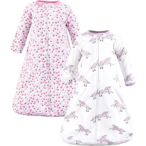 Hudson Baby Unisex Baby Cotton Long-Sleeve Wearable Sleeping Bag, Sack, Blanket