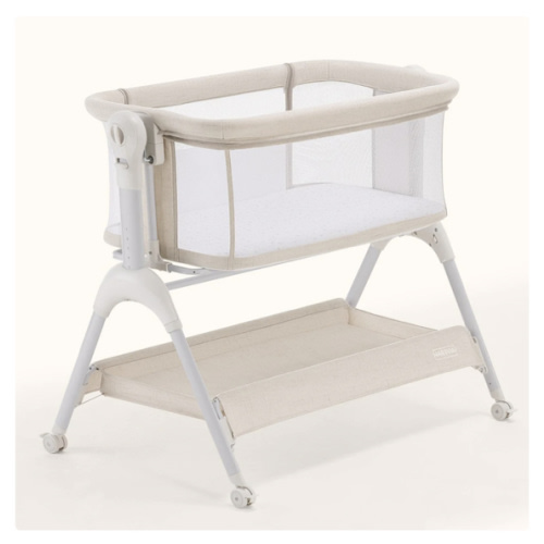 HARPPA Cuddly Sway | 3-in-1 Rocking Baby Bassinet & Bedside Sleeper for Newborns with Mattress for Reflux | Attaches to Bed, Adjustable Heights, Non-Toxic & CPSC Certified | Sturdy Frame, Portable Wheels, Tool-Free Setup, Gentle Rocking | Perfect for Newb