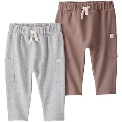 little planet by carter's Boys' 2-Pack Pants Made with Organic Cotton