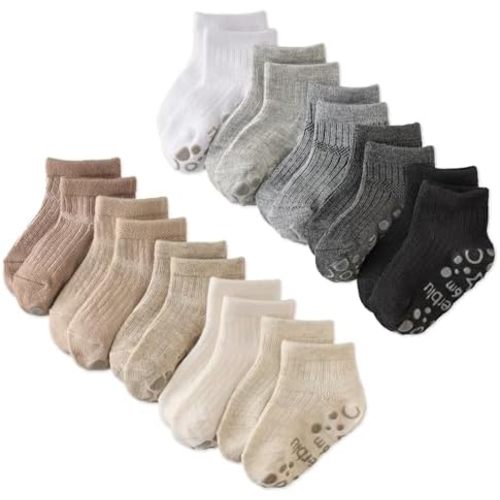 Butterblu Baby Zuri 10-pack Cozy Socks Sustainably Made for Infant, Newborn Baby, Toddler, Kids Boys, Girls