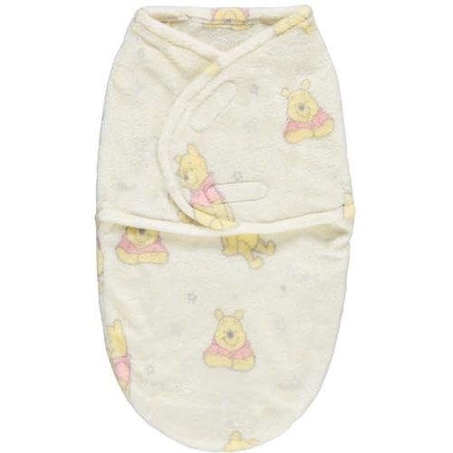 Disney Winnie The Pooh Single Ply Baby Swaddle Sack, Easy Wrap Infant Swaddling Blanket, Soft Comfort Swaddler/Hospital Swaddles for Newborns, Moon
