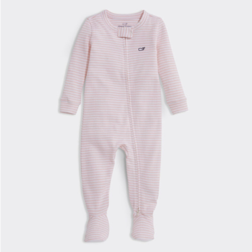 Shop Baby Whale Print Footie at vineyard vines