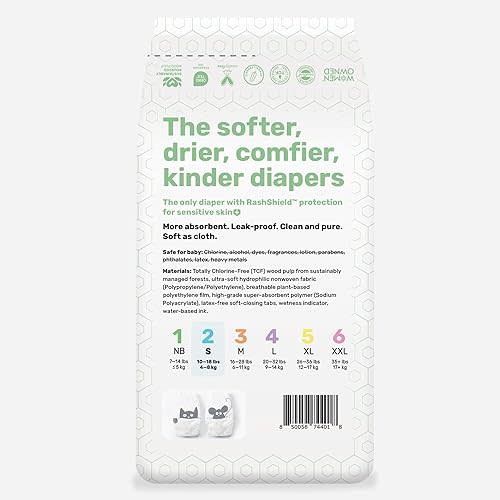 PARASOL Clear+Dry Disposable Diapers | Size 2 (10-18 lbs.) 72 Count
