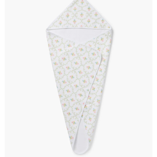 Hooded Towel - Pastel Trellis