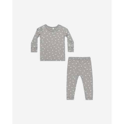 Bamboo Pajama Set || Blue Ditsy