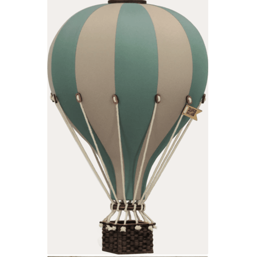 Decorative Hot Air Balloon Decorations - size medium - Pastel Green/Beige