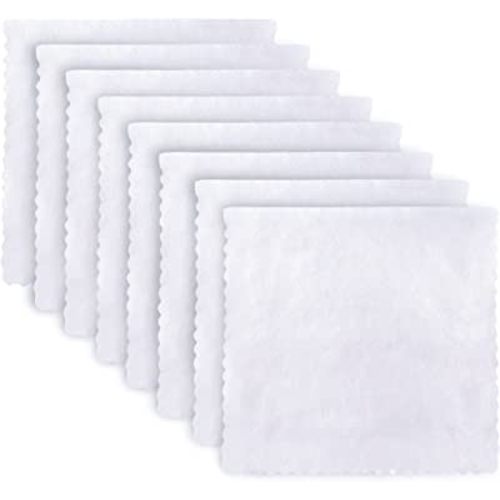 BAMBOO QUEEN Super Soft Burp Cloths 8 Pack - Thick - Extra Absorbent - Perfect Size Large 20" by 10" - Light and Easy to Carry - Milk Spit Up Rags - Burpy Cloths for Unisex, Boy, Girl - White
