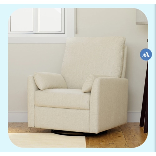 Carter's Ethan Recliner and Swivel Glider | Water Repellent & Stain Resistant fabric – DaVinci Baby