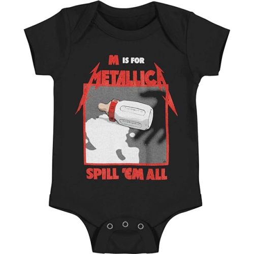 Metallica baby-boys Baby M is for Kea Bodysuit
