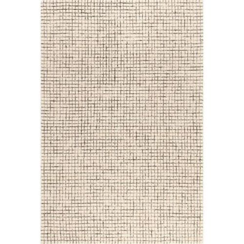 Arvin Olano X Rugs Usa - Melrose Checked Wool Indoor Area Rug, 8' X 10', Cream