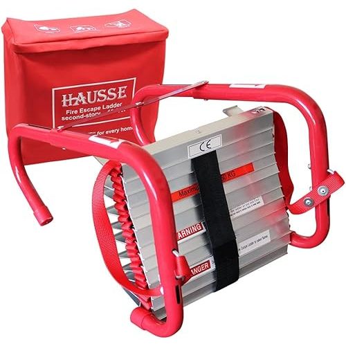 Hausse Retractable 2 Story Fire Escape Ladder, 13 Feet