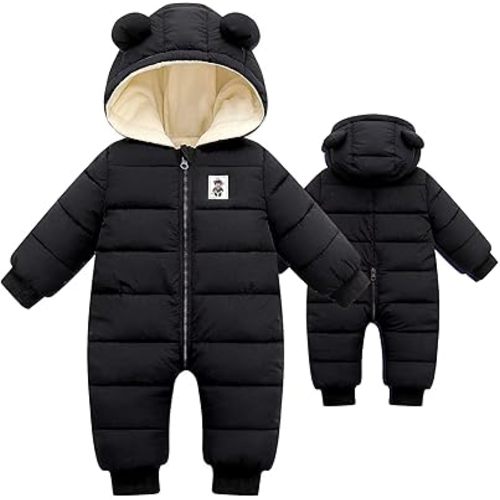 Baby Boys Girls Snowsuit Infant Winter Clothes Newborn Hooded Jacket Toddler Jumpsuit Coat