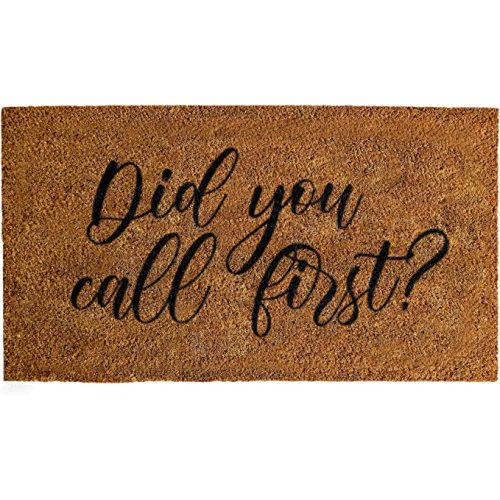 Did You Call First Doormat 30x17 Inch, Funny Doormat, Did You Call First Door Mat, Funny Door Mats for Outside Entry, Welcome Mats Outdoor Funny, Did You Call First Welcome Mat, Did You Call Doormat