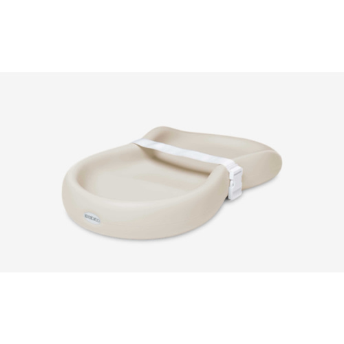 Keekaroo Peanut Changer Baby Vanilla– The Original Made in USA Easy-to-Clean Changing pad and The only Shell Over Foam, Fully Water Repellant