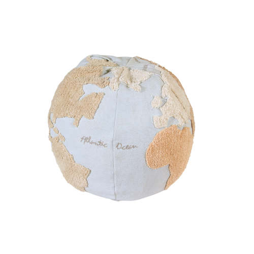 World Map Pouffe