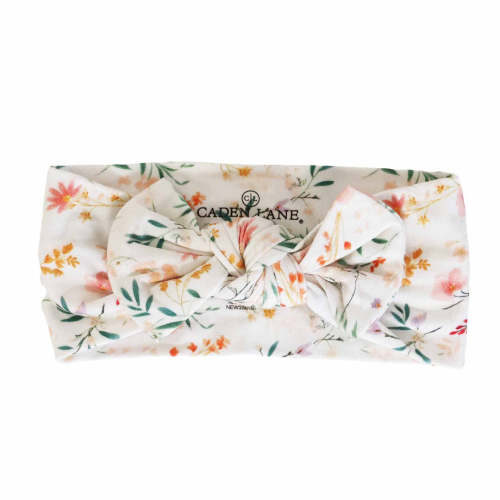 Winnie's Wildflowers Knit Large Bow Headwrap