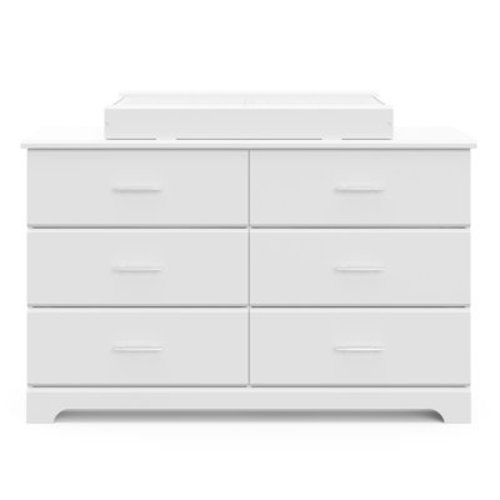 Storkcraft Brookside 6 Drawer Dresser with Nest Topper and Change Pad Nursery Set & Reviews | Wayfair