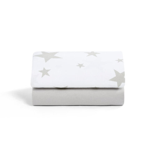 Ebern Designs Twin Pack Sheets - Crib - Cloud | Wayfair
