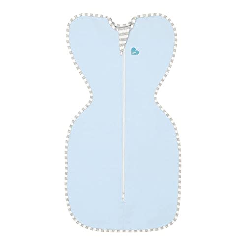 Love To Dream Swaddle UP, Blue, Small, 7-13 lbs., Dramatically better sleep, Allow baby to sleep in their preferred arms up position for self-soothing, snug fit calms startle reflex