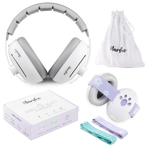 Baby Ear Muffs Noise Protection | Premium 2-in-1 Baby Headphones for Noise | Soft Straps for Infants & Headband for Toddler Ear Protection | Baby Noise Cancelling Headphones | Kids Ear Protection