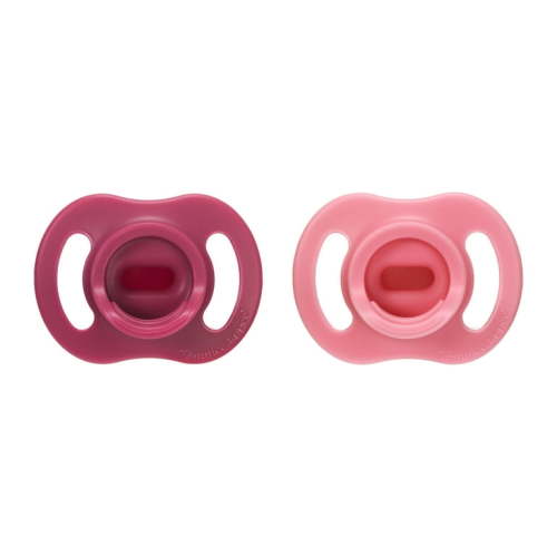 Tommee Tippee Ultra-light StayPut Pacifier, 6-18m, One-Piece Silicone Design, 2 Pack