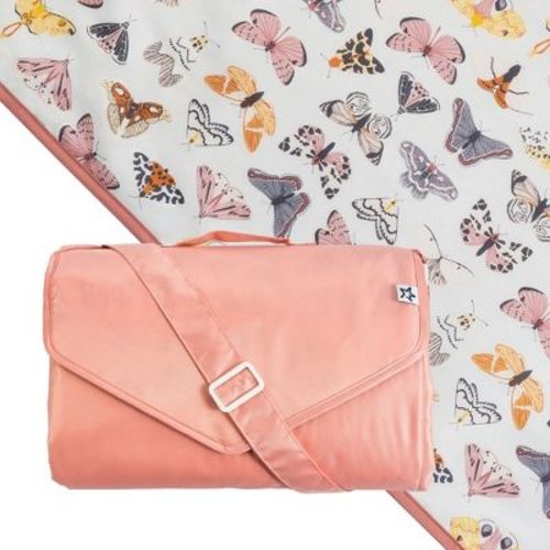 Tiny Twinkle Waterproof Picnic Blanket | 5'x7' 100% Recycled Polyester, Sandproof, Foldable & Portable for Beach, Camping, Travel (Flutter）