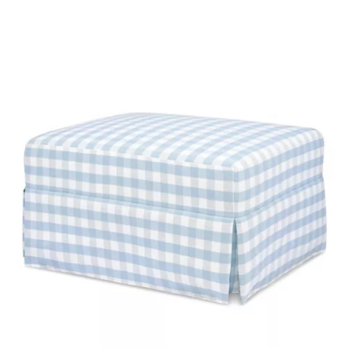 Crawford Gliding Ottoman in Gingham