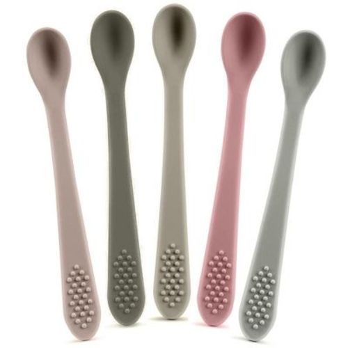 Baby Spoons - Infant Spoons First Stage – Pack Of 5 Silicone Baby Spoon For Feeding - First Stage Baby Feeding Spoon Set Gum Friendly