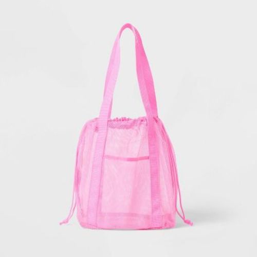Mesh Drawstring Bag Pink - Sun Squad™