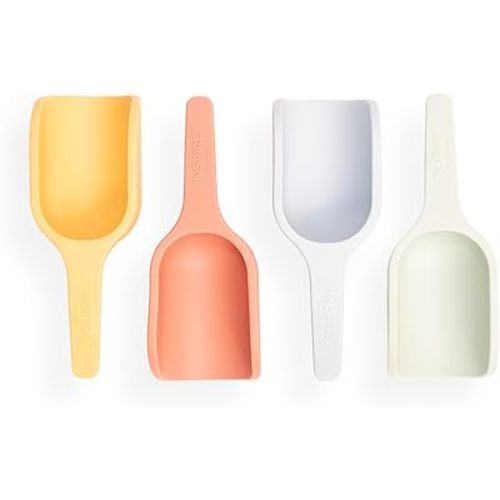 Inspire My Play - 4 x Mini Silicone Scoops - Perfect for Sensory PlayTray - Sensory Bin Accessories - Special Education Classroom Supplies - Montessori Education Toys - Multi-Purpose Shovel