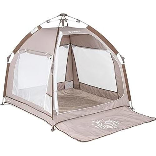 Baby Delight Go with Me Villa Portable Tent and Playard | Kids Tent and Playhouse | Indoor and Outdoor | Sandstone