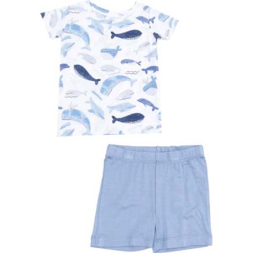 Loungewear Short Set Whales - Angel Dear | Maisonette