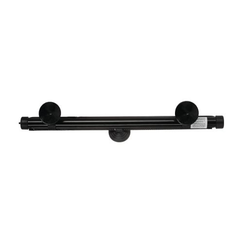 Nuby 14" Roller Vehicle Side Window Sun Protection Shade for Baby | 2 Pack | Pull Down with Suction Cups and Press Button Roll Up | Black