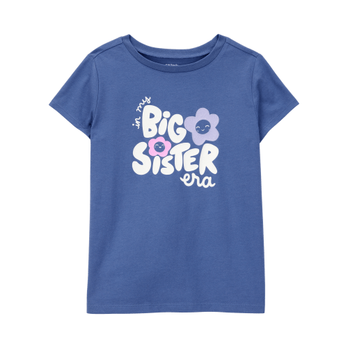 Kid Big Sister Short-Sleeve Graphic Tee - Blue - Carter's | Carter's