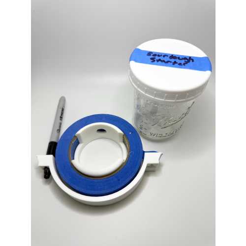 Magnetic kitchen tape dispenser. A complete labeling system!