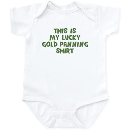 CafePress Lucky Gold Panning Infant Bodysuit Cute Infant Bodysuit Baby Romper