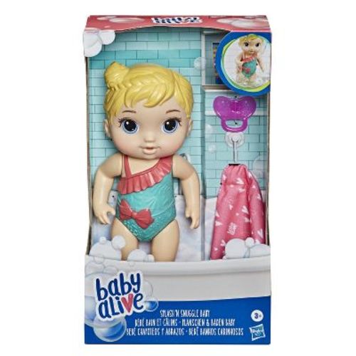 Baby Alive Splash 'n Snuggle Doll (Blonde Hair)