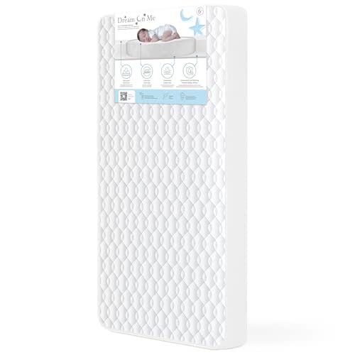 Dream On Me Breathable Full Size Firm Foam Crib and Toddler Bed Mattress I Greenguard Gold Certified