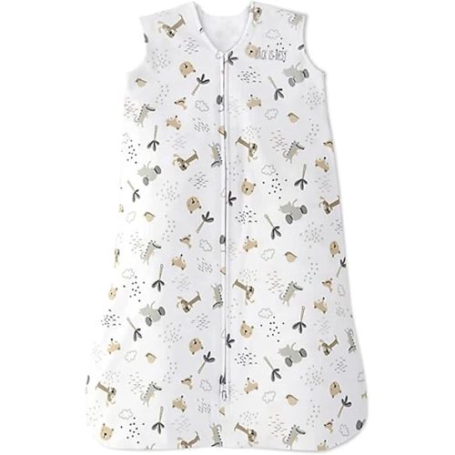 HALO Sleepsack, 100% Cotton Wearable Blanket, Swaddle Transition Sleeping Bag, TOG 0.5, Weather Friends, Medium, 6-12 Months