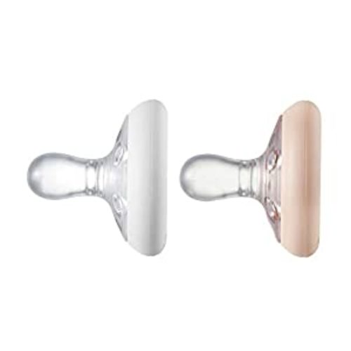 Amazon.com: Tommee Tippee Breast-Like Pacifier, Skin-Like Texture, Symmetrical Design, BPA-Free Binkies, 6-18m, 2-Count, Blush/Moonbeam : Everything Else