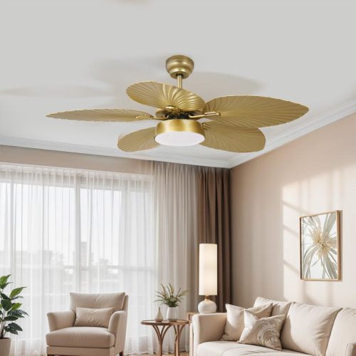 Mercer41 Ballista 52'' Ceiling Fan with LED Lights, and 5 Tropical Blades & Reviews | Wayfair