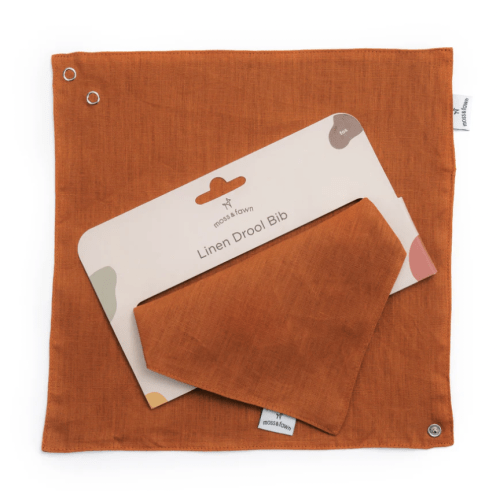 100% Linen Drool Bib
