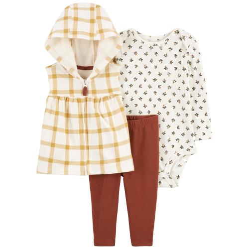 Baby 3-Piece Little Vest Set - 3M - Style,Multi