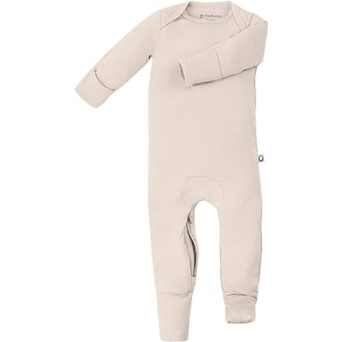 GUNAMUNA Unisex Baby, Toddler Ultra-Soft Convertible Pajama, Footie Romper Sleeper with Diaper Zipper for Easy Changing