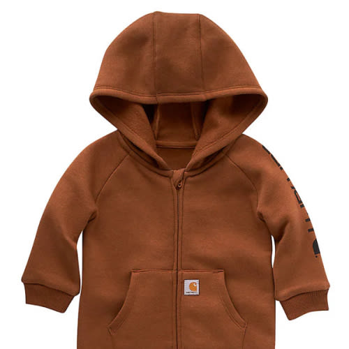 Kids' Long-Sleeve Fleece Zip Front Coverall (Baby) | Baby Girl Onesies & Bodysuits (0 - 24M) | Carhartt