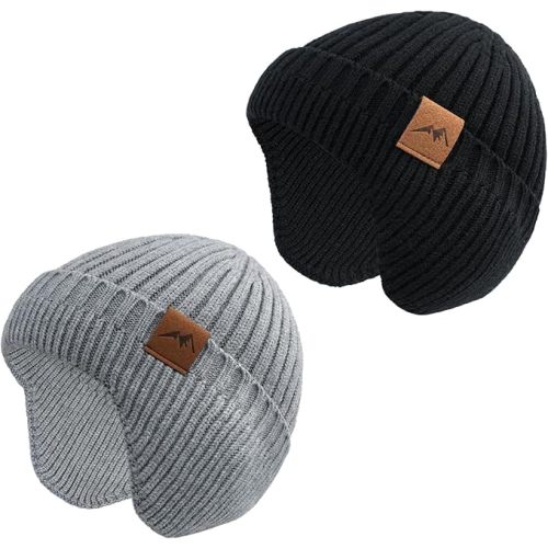POXIMI Baby Boy Winter Hat Toddler Warm Beanie Girl Knit Hats with Earflap Kid Cute Earmuffs