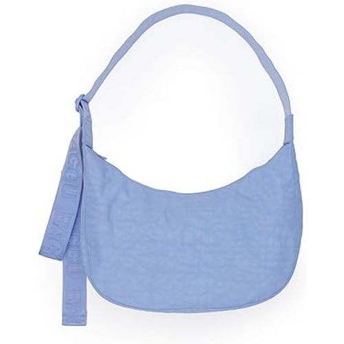 BAGGU Medium Nylon Crescent Bag - French Blue
